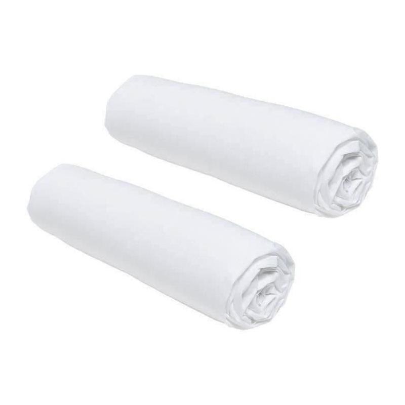 Lot de 2 draps housses TODAY Essential - 160 x 200 cm - 100% Coton_bio