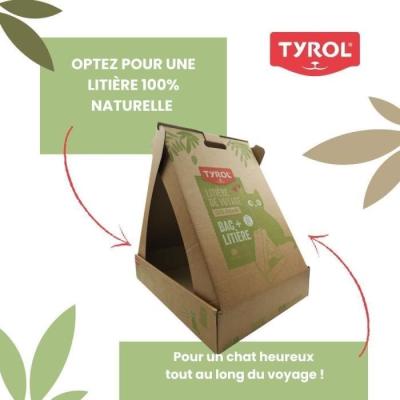 Bac à litière de voyage compact - TYROL