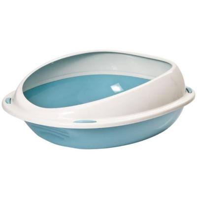 Bac à litière AIMÉ - Oval avec rebord amovible - Pour Chat - 45 x 36 x 15,5 cm