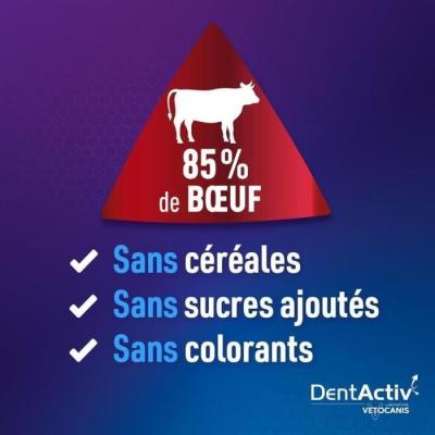 DentActiv - 7 Bâtonnets VETOCANIS pour Chien 15kg+