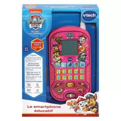 VTECH - PAT PATROUILLE - Smartphone Éducatif Rose 