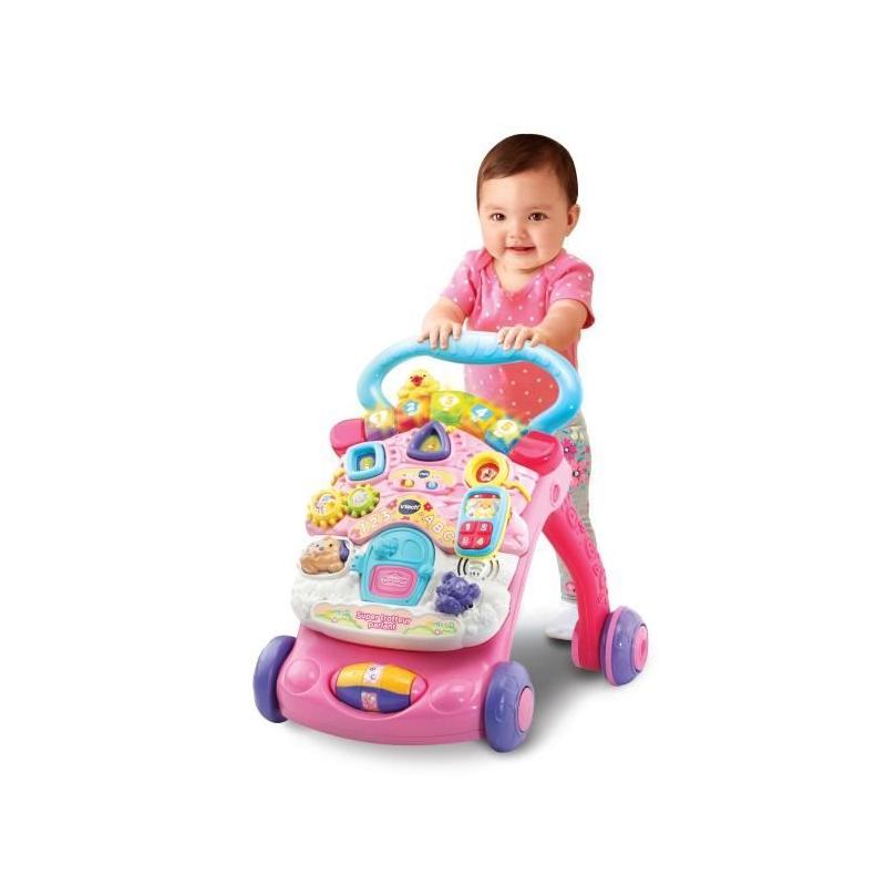 Trotteur parlant 2 en 1 VTECH - Super Trotteur Rose - 9 à 36 mois