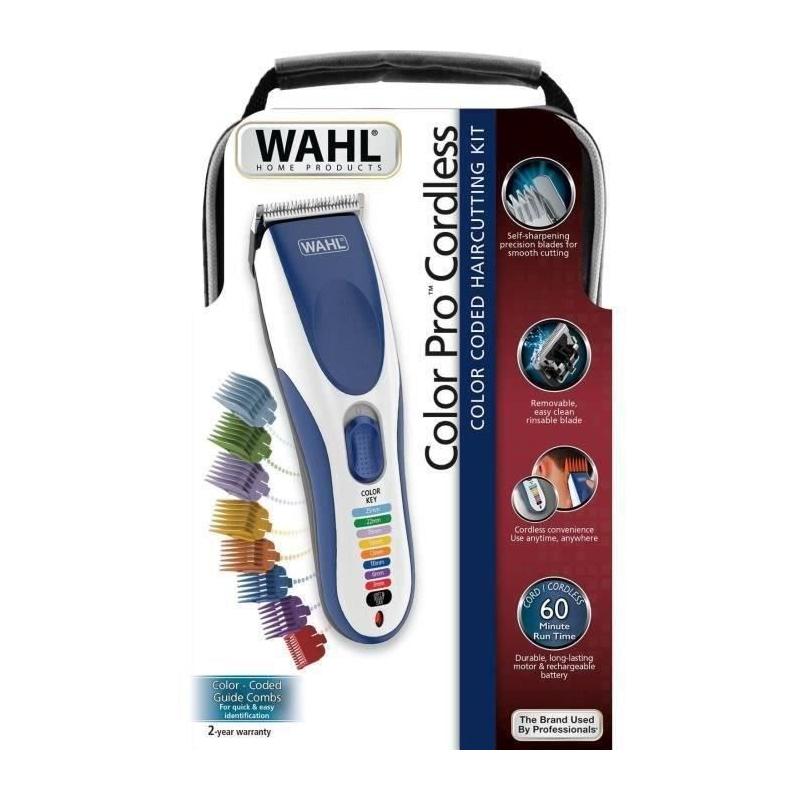 Tondeuse homme Wahl color pro sans fil - Pratique et performante