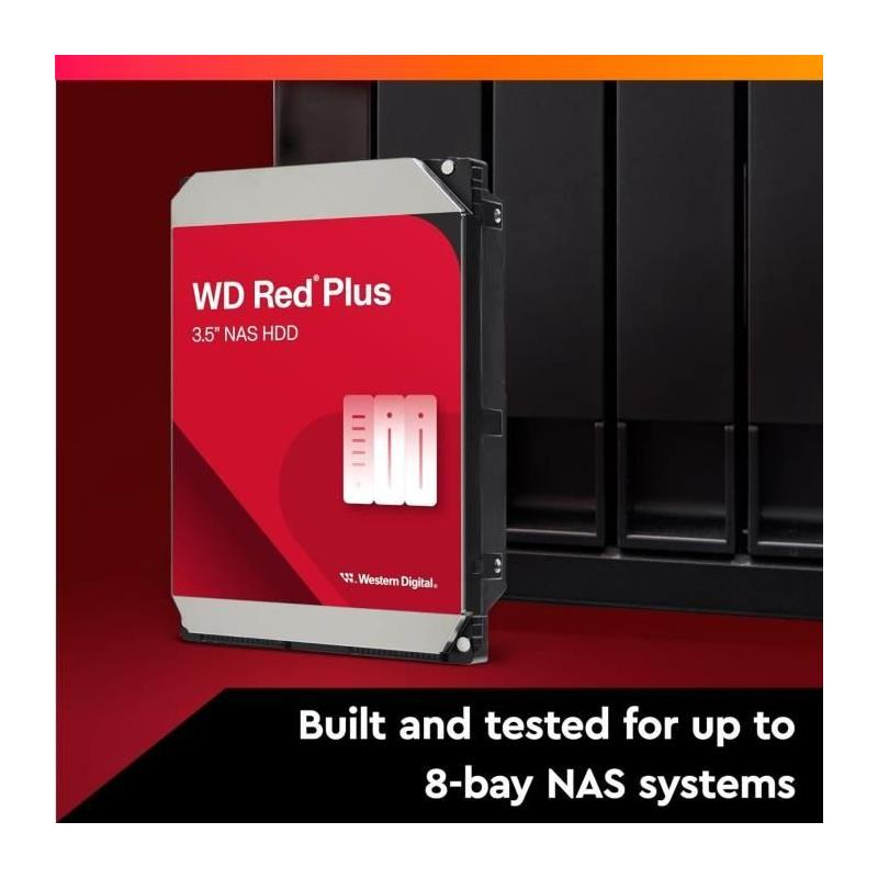 Disque dur Interne WD Red Plus 4To - Dédié NAS
