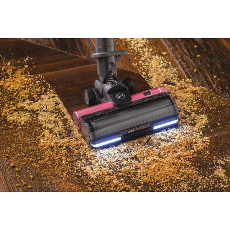 Hoover HF920H 011 Aspirateur-balai 2 en 1 Batterie Sec EPA Sans sac 0,7 L Rose, Rose