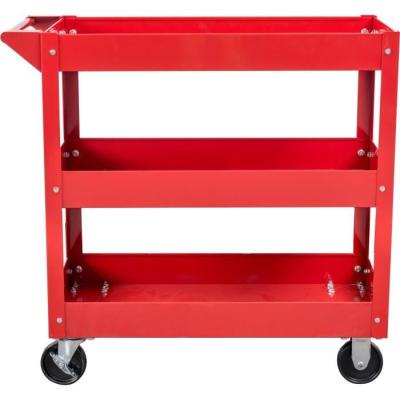 Servante d'atelier 3 plateaux sur roues DOMAC - Rouge - Compacte et pratique