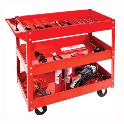 Servante d'atelier 3 plateaux sur roues DOMAC - Rouge - Compacte et pratique