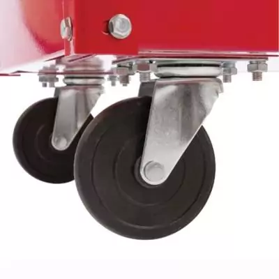 Servante d'atelier 3 plateaux sur roues DOMAC - Rouge - Compacte et pratique