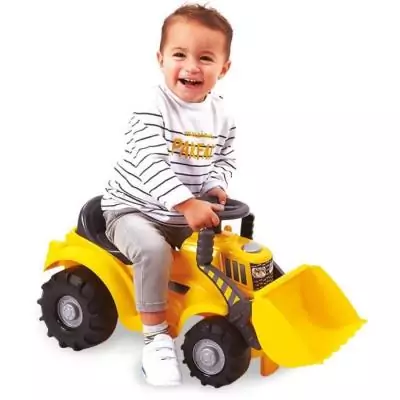 Porteur Tractopelle Jaune ECOIFFIER - Enfant 12-36 mois Porteur Tractopelle Jaune ECOIFFIER - Enfant 12-36 mois