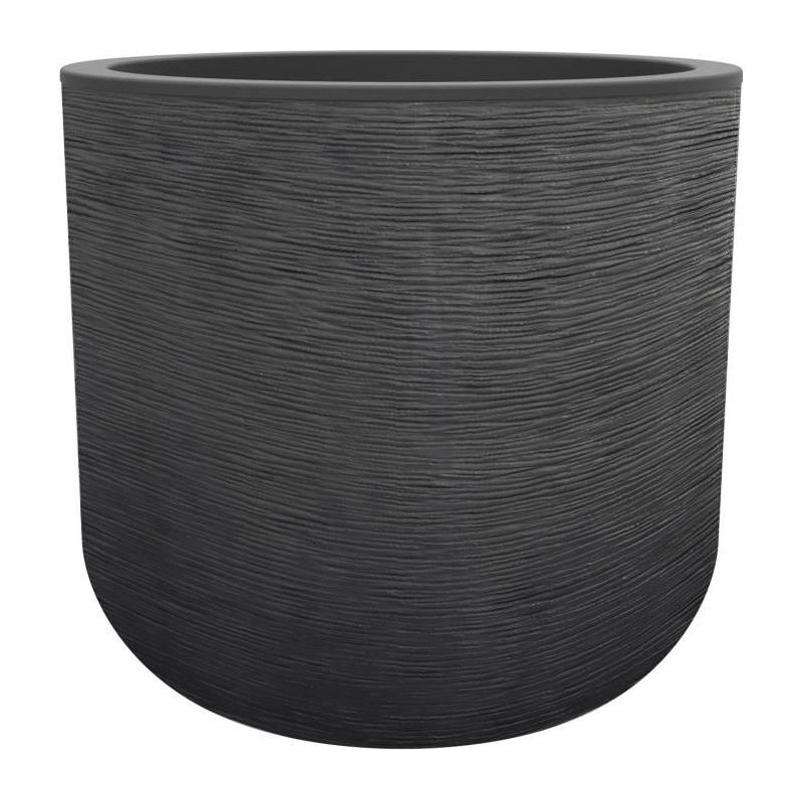 Pot de fleurs Graphit'Up EDA PLASTIQUE 50 cm - 67 L Gris anthracite