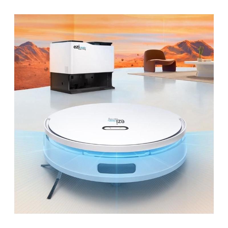 Aspirateur Robot EZICLEAN All In One Z15 Pro - Blanc - 10 000 Pa