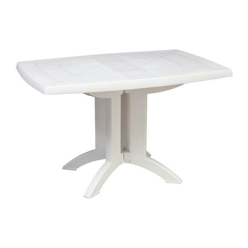Table pliante GROSFILLEX Vega Blanc 118x77 cm pour l'extérieur