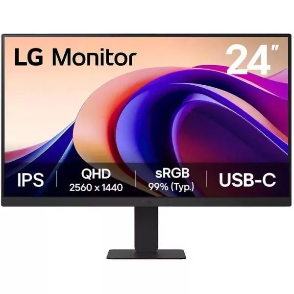 Ecran PC - LG - 23,8 - QHD - 100Hz - Dalle IPS - 5ms - 24U631A-B
