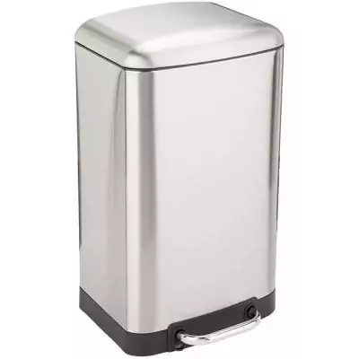 Poubelle à pédale GREENWICH - Design Inox 30L
