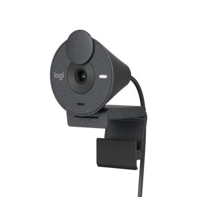 Webcam Full HD 1080p Logitech Brio 300 - Microphone intégré - Réduction de bruit