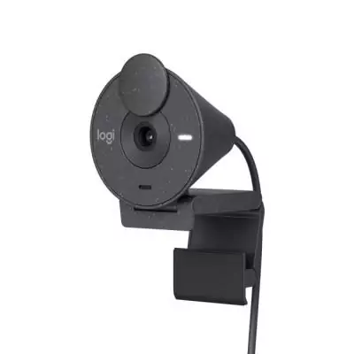 Webcam Full HD 1080p Logitech Brio 300 - Microphone intégré - Réduction de bruit