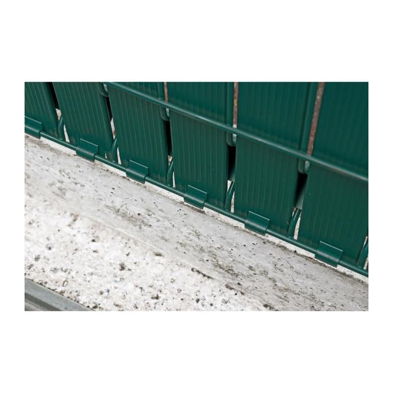 Kit lamelles brise-vue vert pour clôture - Occultant 4/5