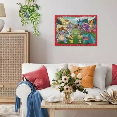 Puzzle 1000 pièces Pokémon l'affrontement, qualité supérieure