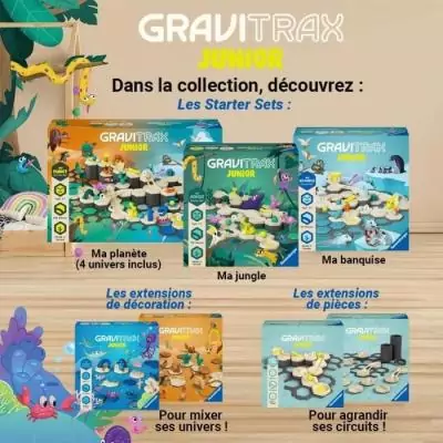 Gravitrax Junior - Starter Set My Jungle 97 pièces - Circuit de billes - Ravensburger