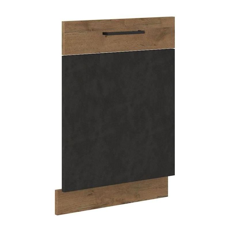 Porte habillage lave-vaisselle ROCK - Chene Lancelot et gris matera - 60 cm