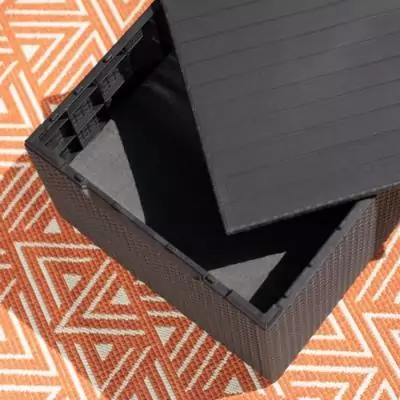 Salon de jardin avec coffre de rangement - Allibert by KETER - Gris graphite Salon de jardin avec coffre de rangement - Allibert by KETER - Gris graphite