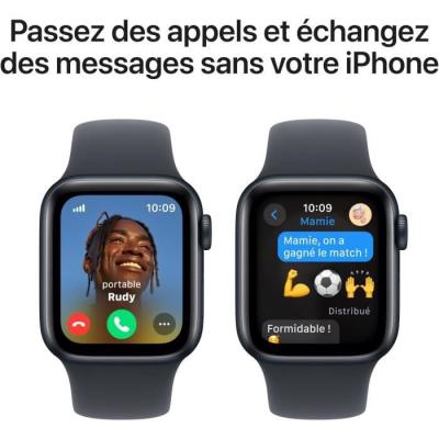 Montre Apple Watch SE GPS + Cellular 40mm Midnight Aluminium - Bracelet Midnight Sport Band