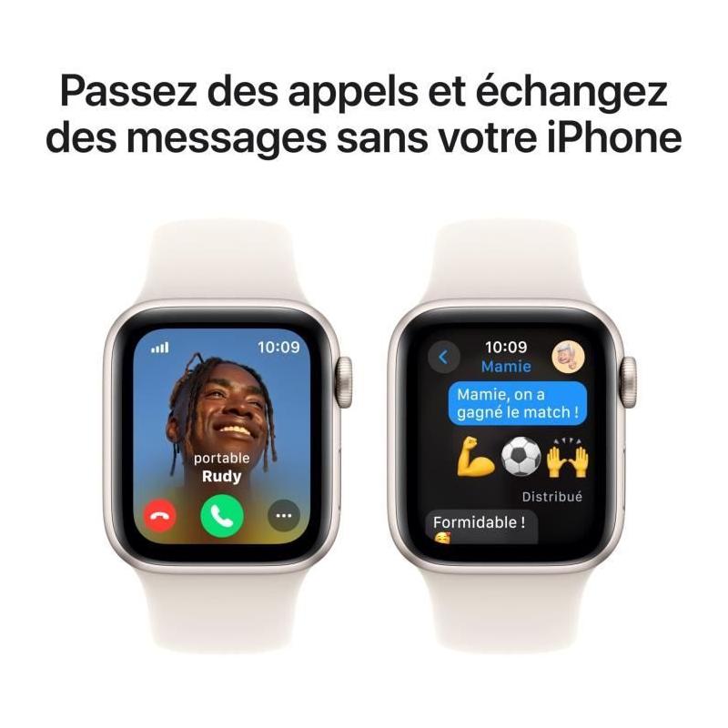 Montre Apple Watch SE GPS + Cellular - Starlight Aluminium