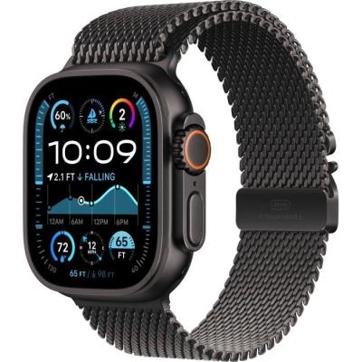 Apple Watch Ultra 2 GPS + Cellular - Boîtier Black Titanium - Bracelet Milanese Loop