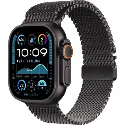 Apple Watch Ultra 2 GPS + Cellular - Boîtier Black Titanium - Bracelet Milanese Loop