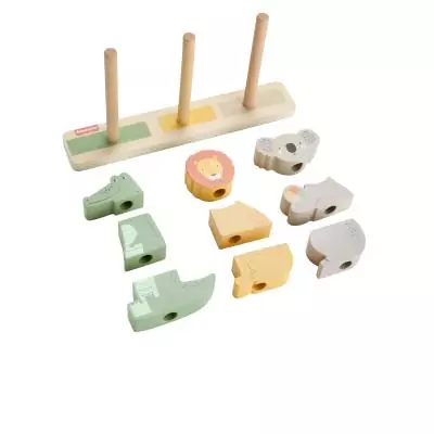 Fisher-Price – Animaux en Bois à Empiler et Trier