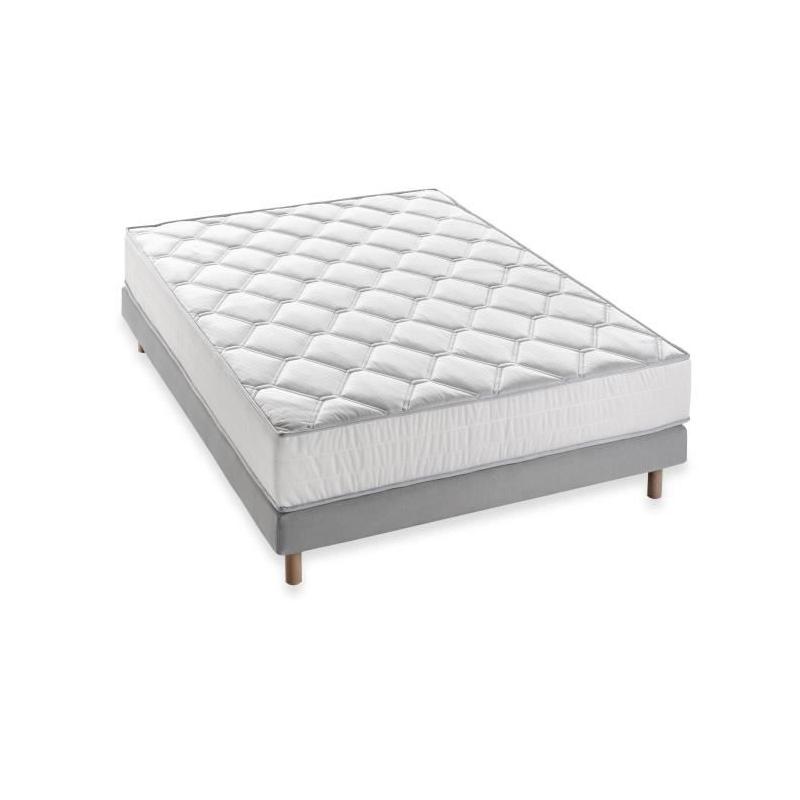 Pack Complet Matelas 160x200 + Sommier + Couette + 2 Oreillers - DEKO DREAM