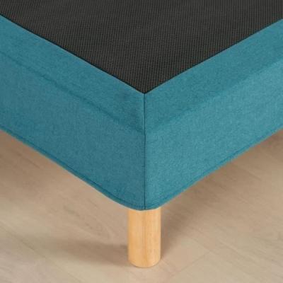Sommier tapissier 140x190 cm Bleu turquoise - Kit DEKO DREAM Eazyx