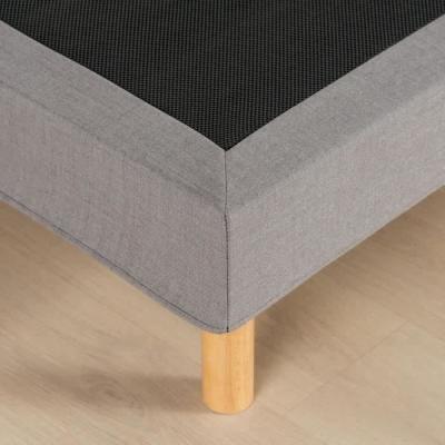 Sommier tapissier 140x190 cm Gris clair - Eco-friendly - DEKO DREAM Eazyx