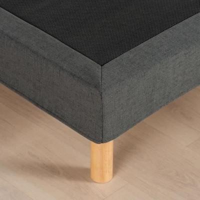 Sommier tapissier 140x190 cm Gris anthracite - Facile à monter