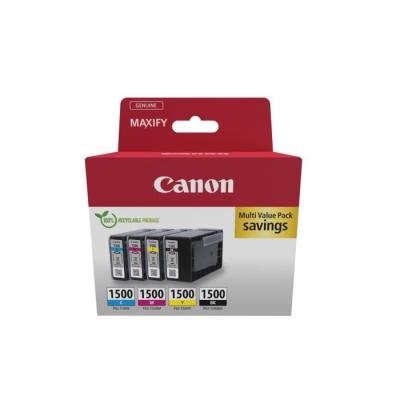 Multipack cartouches d'encre CANON PGI-1500 - Couleurs Noir/Cyan/Magenta/Jaune