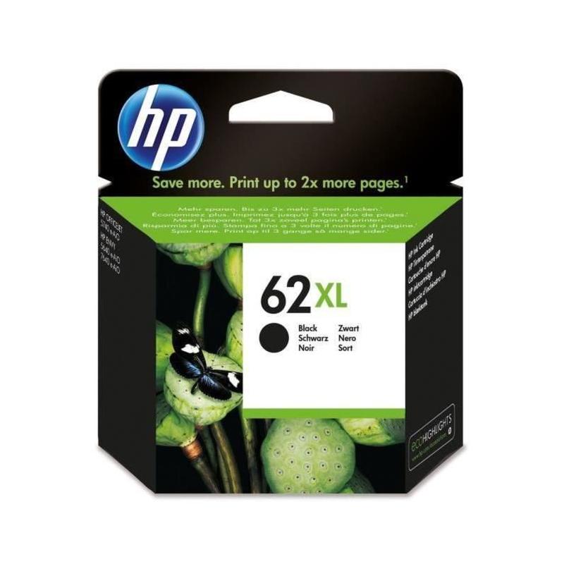 Cartouche d'encre HP 62XL noire pour impression de haute qualité