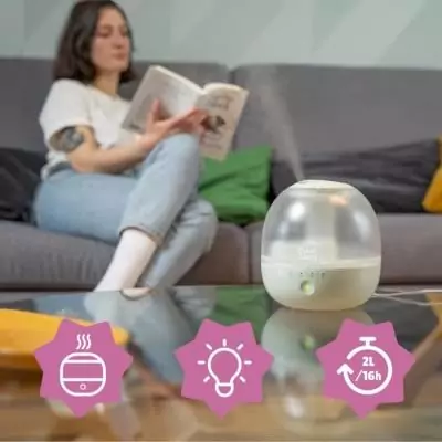 Humidificateur d'Air Bubble Badabulle - Veilleuse Intégrée