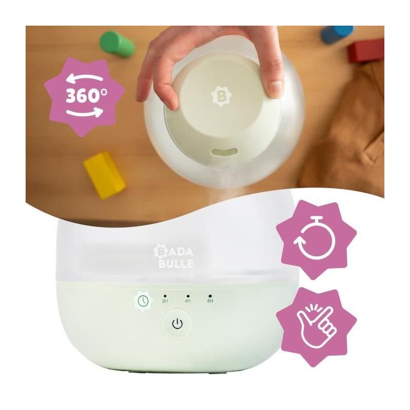 Humidificateur d'Air Bubble Badabulle - Veilleuse Intégrée