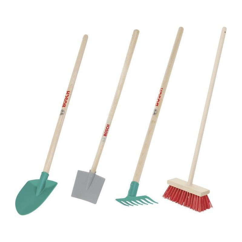 Ensemble d'outils de jardinage Bosch en bois et plastique, 4 pièces - KLEIN