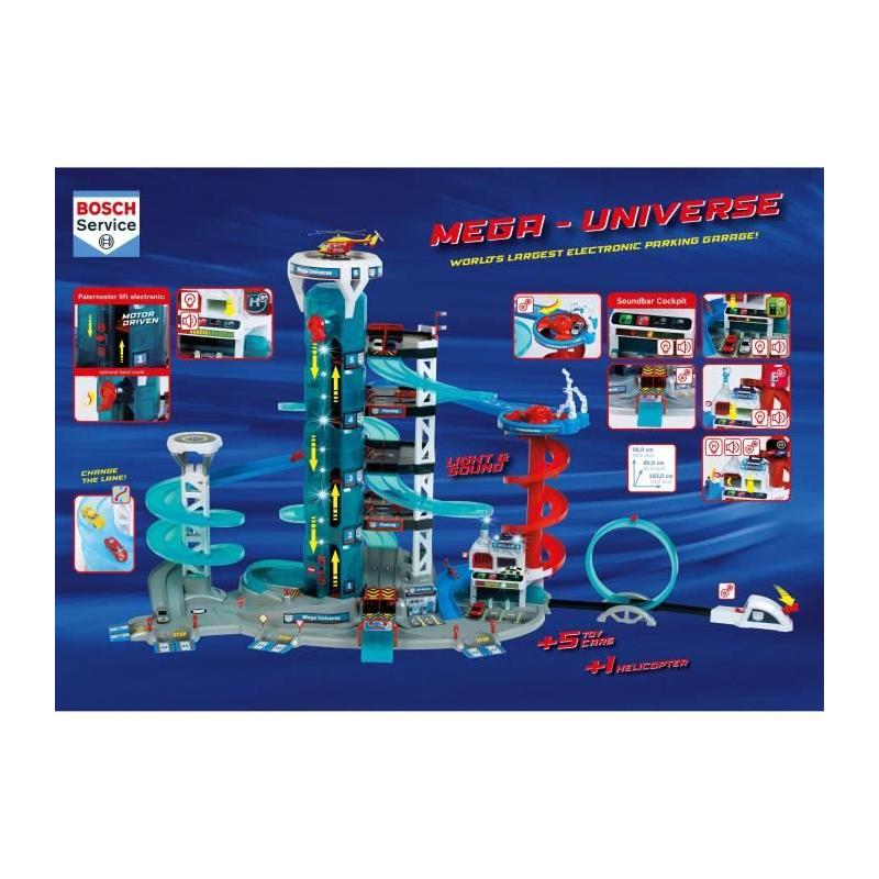 Jeu de garage KLEIN - Garage Bosch Car Service Mega Universe - 5 véhicules