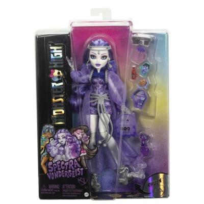 Poupée Monster High Spectra Vondergeist avec furet Rhuen et accessoires