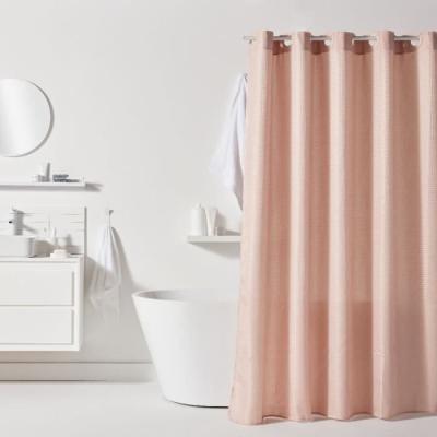 Rideau de douche gauffré rose 180x200 cm - UTILITY - TODAY
