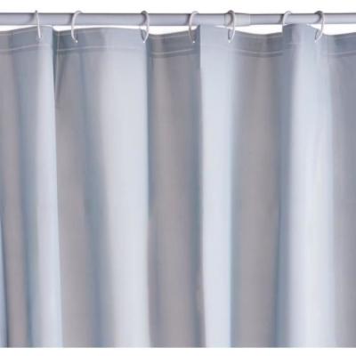 Rideau de douche gauffré bleu - PEVA - 180x200 cm - 12 crochets - UTILITY
