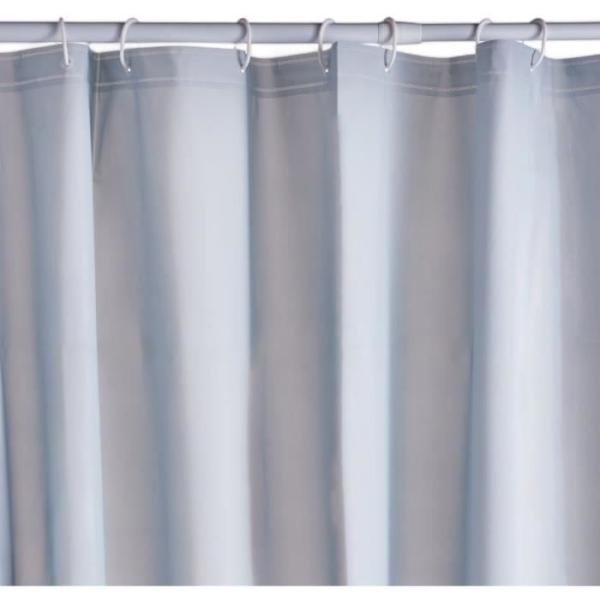 Rideau de douche gauffré - Blue - PEVA - 180 x 200 cm - 12 crochets - UTILITY - TODAY