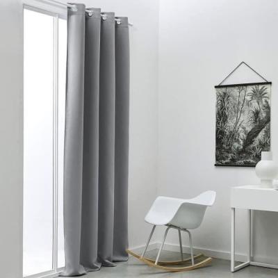 Rideau occultant à œillets Gris 140x240 cm - Prêt pour livraison !