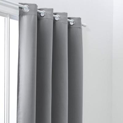 Rideau occultant à œillets Gris 140x240 cm - Prêt pour livraison !
