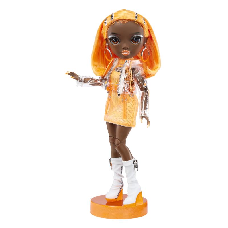 Rainbow High S23 Poupée mannequin - Michelle St. Charles (Orange)