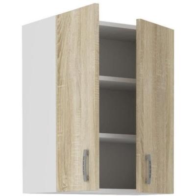 Meuble haut SARA - 2 portes - Chêne Sonoma - Pratique et élégant