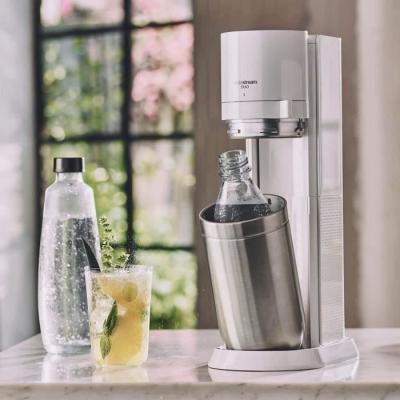 Machine à eau pétillante SODASTREAM - DUO Blanche - 2 carafes en verre - Idéal pour des boissons rafraîchissantes