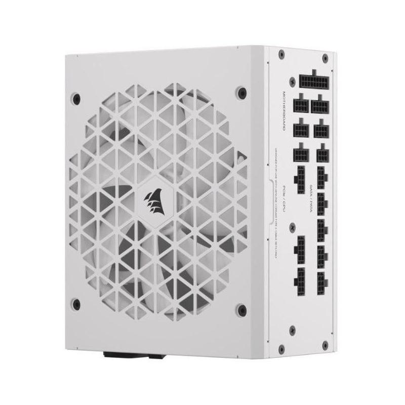 Bloc d'alimentation CORSAIR RM1000x Shift White Cybenetics - 1000W Gold 80 Plus